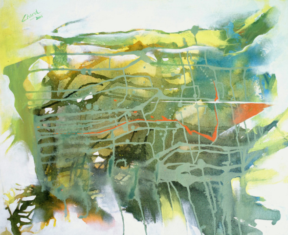 CLaul - Untitled, Size, Acrylic on Canvas, 2015